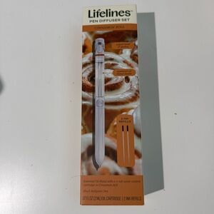 Lifelines Pen Diffuser with Essential Oil Blend - Cinnamon Roll w/ 2 ink refills